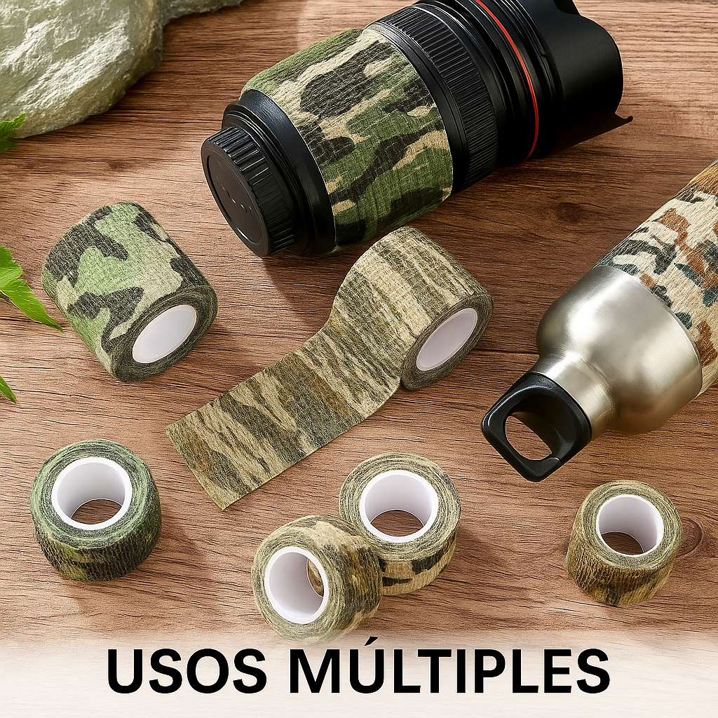 Cinta de camuflaje autoadhesiva (pack 5 Unidades)