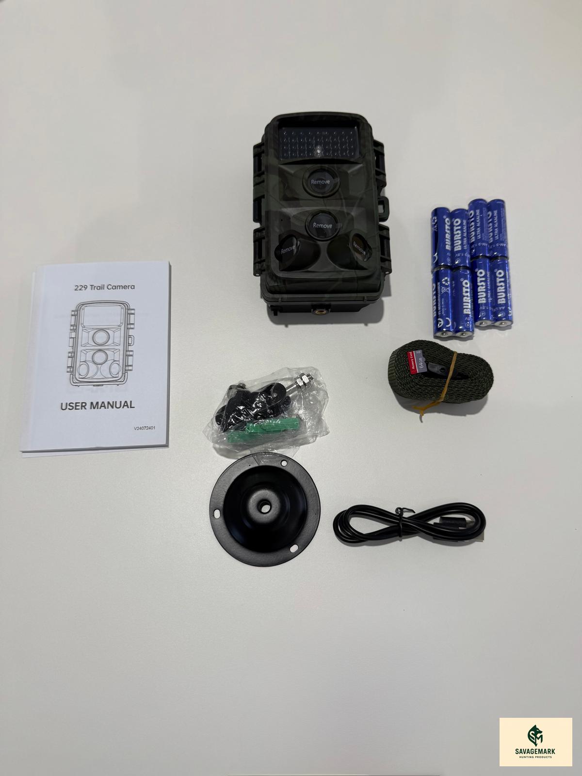 Cámara de Fototrampeo 4K con Tarjeta 64GB para Caza o Vigilancia