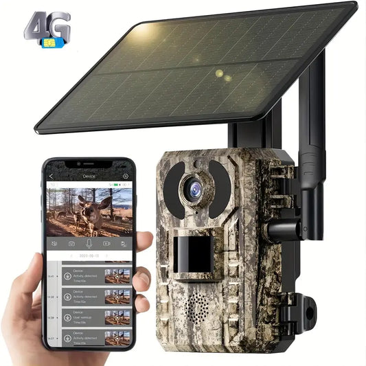 Cámara de fototrampeo 4G y placa solar