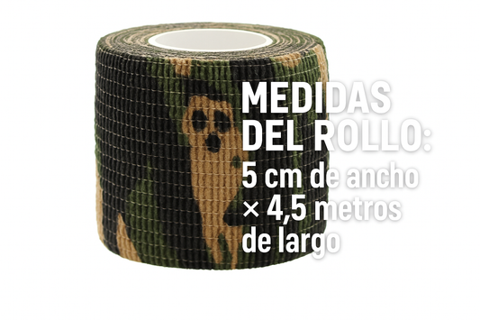 Cinta de camuflaje autoadhesiva (pack 5 Unidades)
