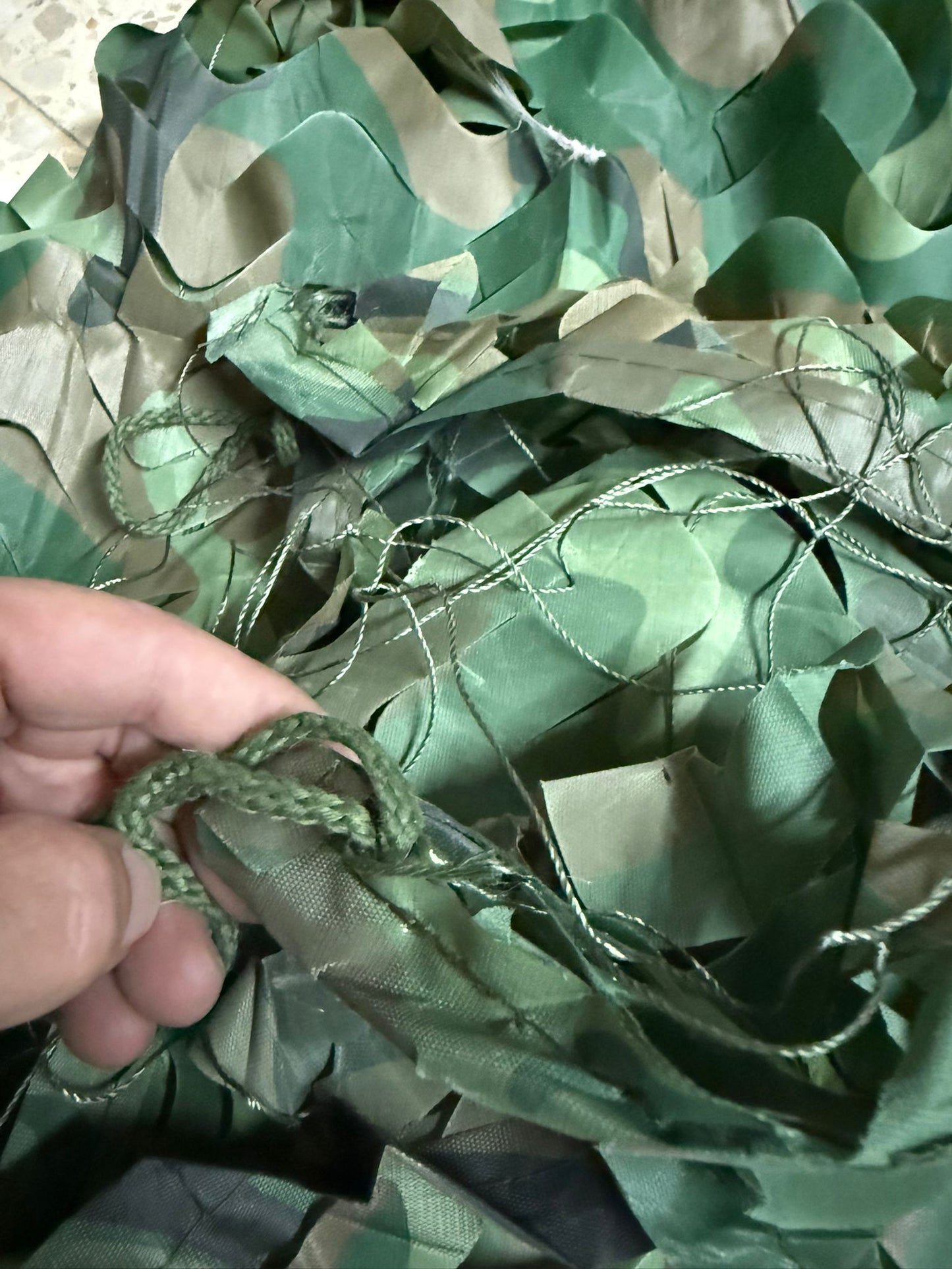 Red de camuflaje reforzada doble capa 3 x 4 m