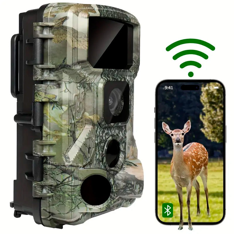 Cámara de fototrampeo WiFi KJK – 8K, 84MP, control remoto por app móvil