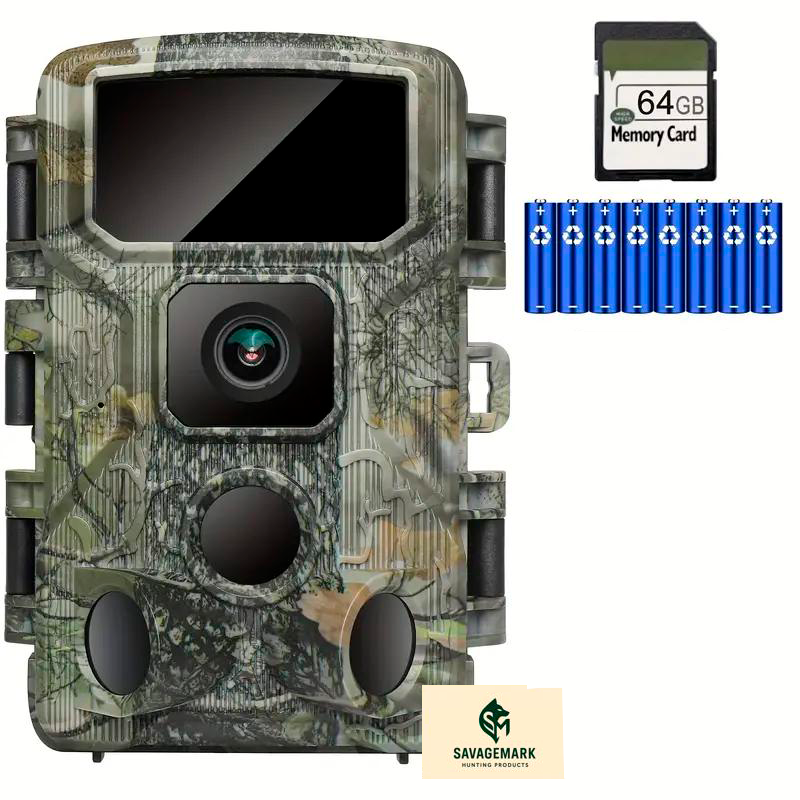Cámara de Fototrampeo 4K con Tarjeta 64GB para Caza o Vigilancia