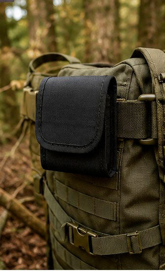 Funda portabalas abierta con capacidad para munición de rifle